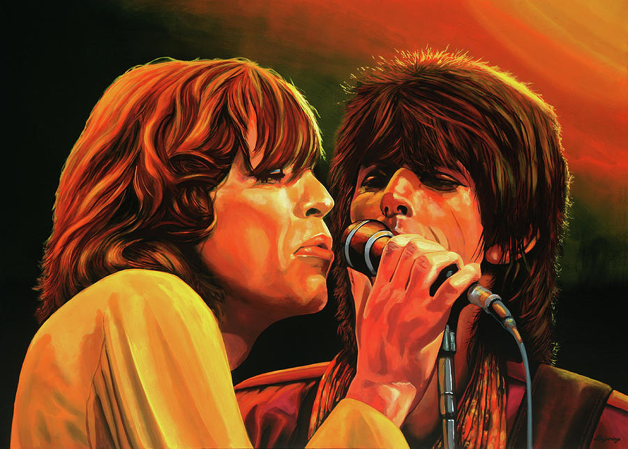 The Rolling Stones Painting - Painting of Stones by Paul Meijering
