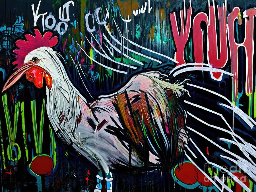 Cool Painting - Painting Rock Out With Your Cock Out art graffiti by N Akkash
