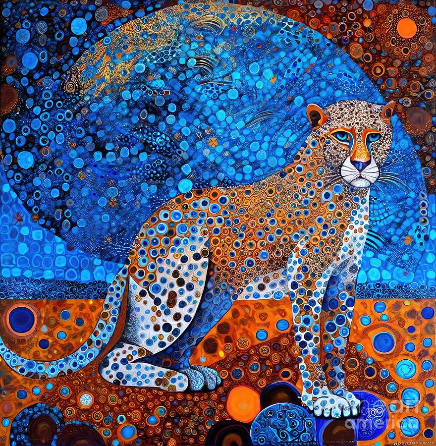 Nature Painting - Painting Wild And Precious art animal colorful ba by N Akkash