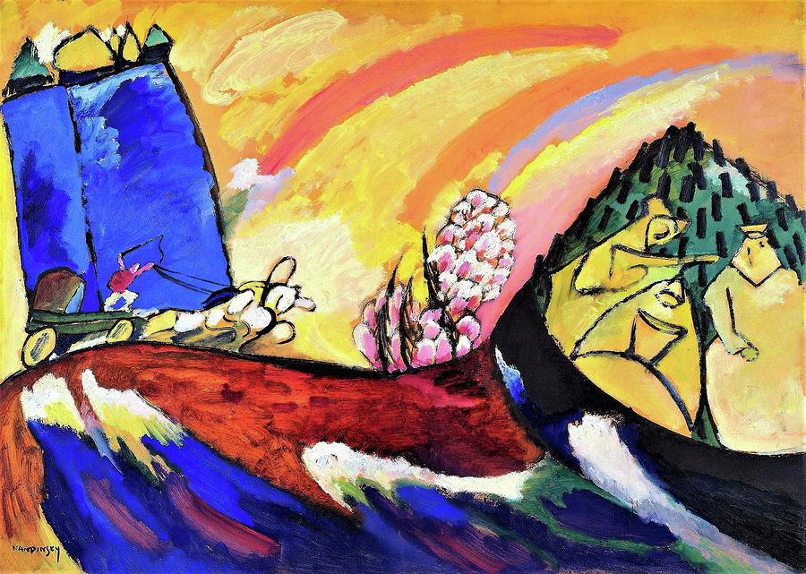 Wassily Kandinsky Painting - Painting with Troika - Digital Remastered Edition by Wassily Kandinsky