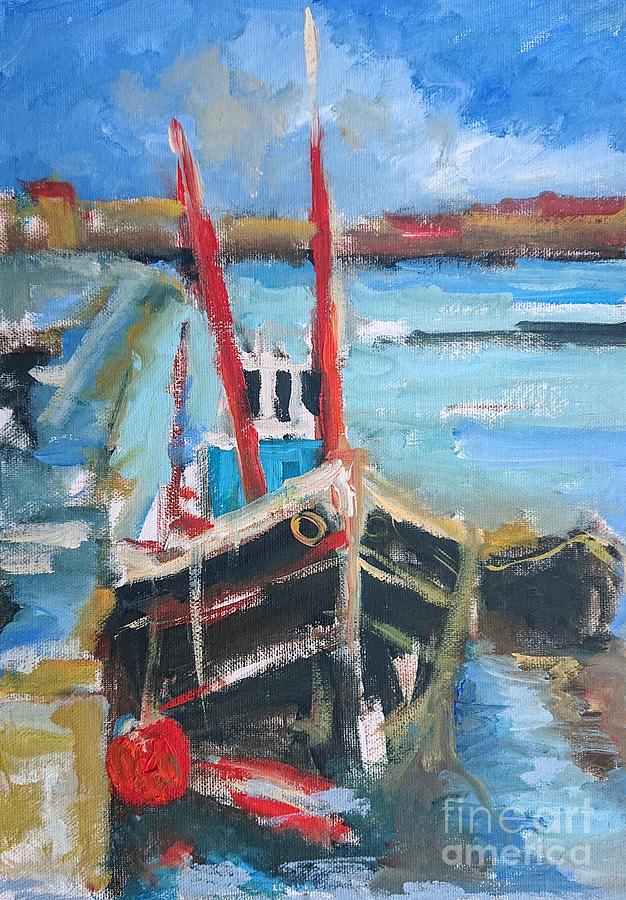 Paintings of boats  Painting by Mary Cahalan Lee - aka PIXI
