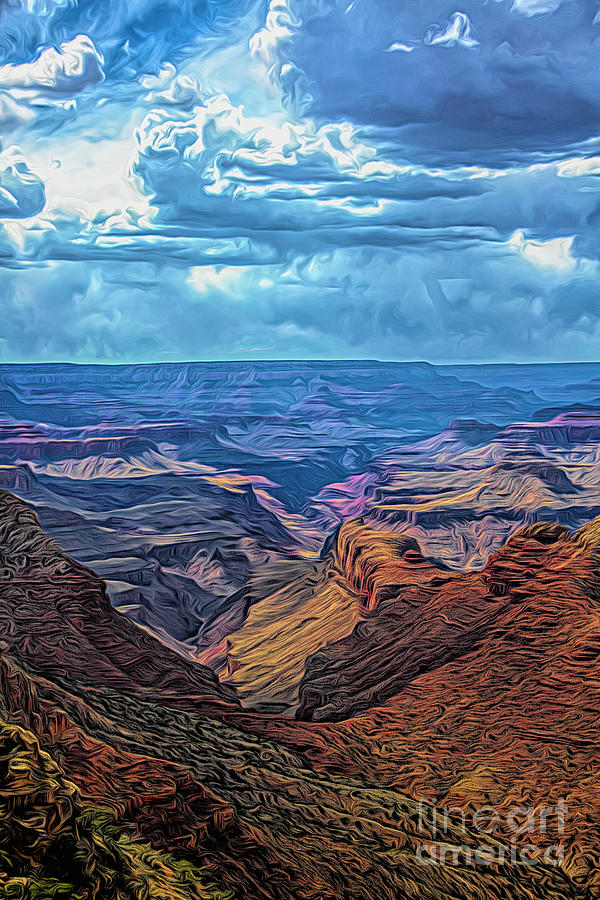 Grand Canyon National Park Photograph - Paintography Grand Canyon Creative Series 2021  by Chuck Kuhn