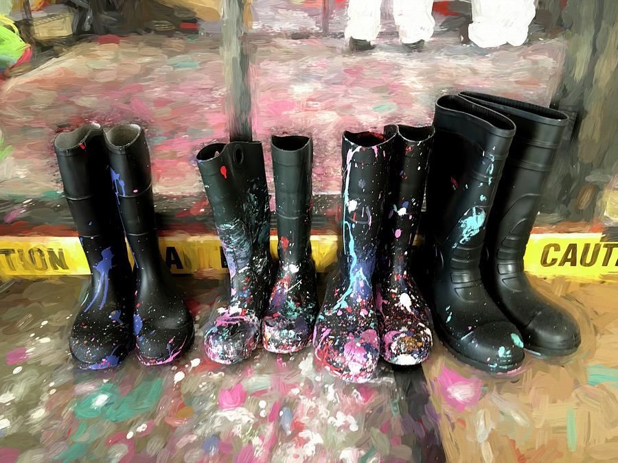 Painty Boots Photograph by Wayne King