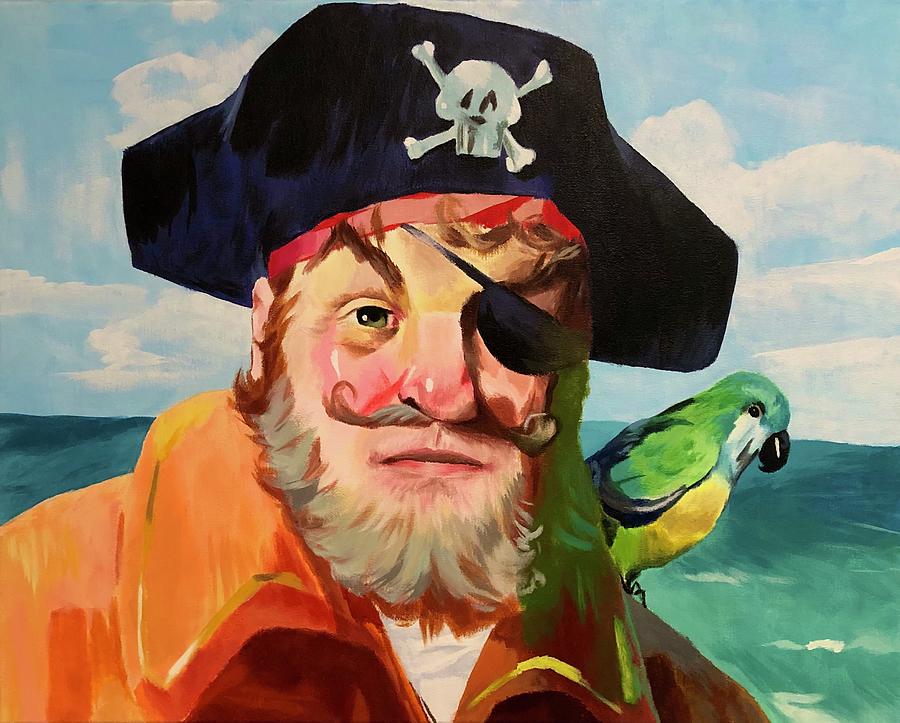 Pirate Painting - Painty the Pirate by William Gerard
