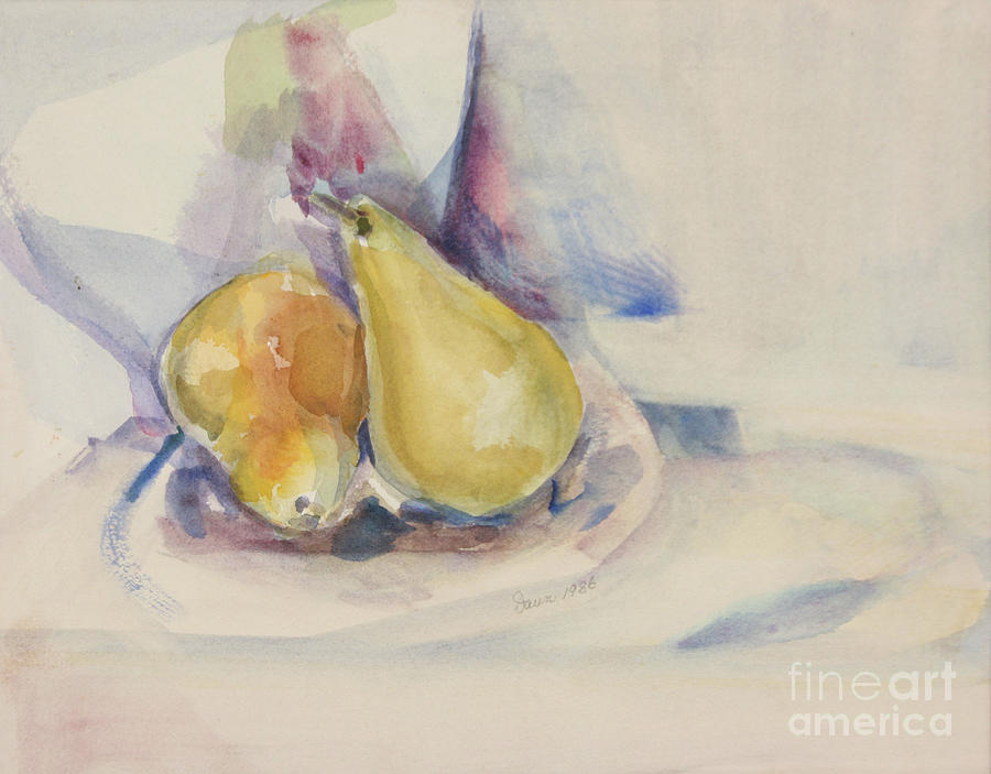 Paired Pears Painting by Daun Soden-Greene