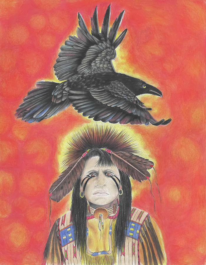 Paiute Warrior Drawing by Walter Olinghouse - Fine Art America