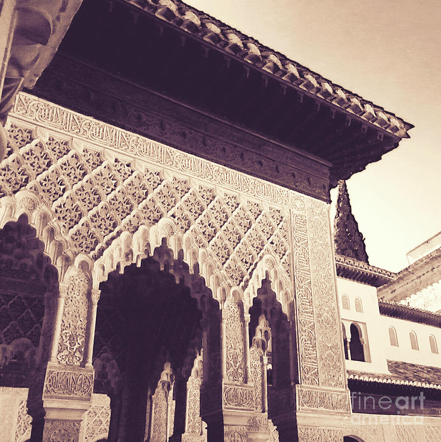 Palace Detail - Alhambra Photograph by Rebecca Harman
