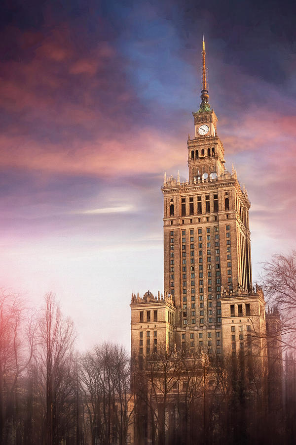 Palace of Culture and Science Warsaw Poland  Photograph by Carol Japp