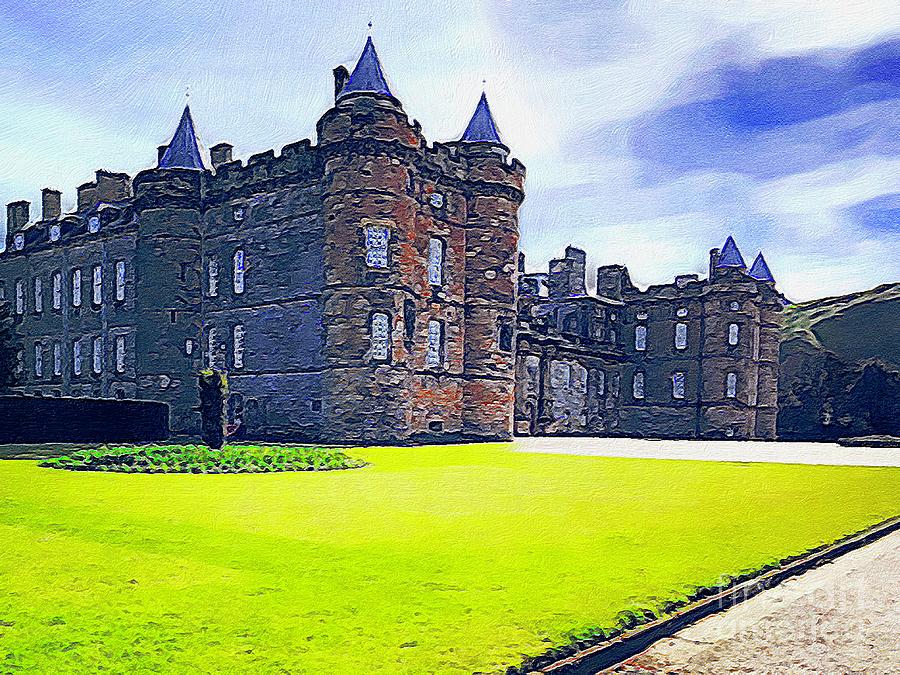 Palace of Holyrood House Edinburgh Digital Art 1 Digital Art by Douglas