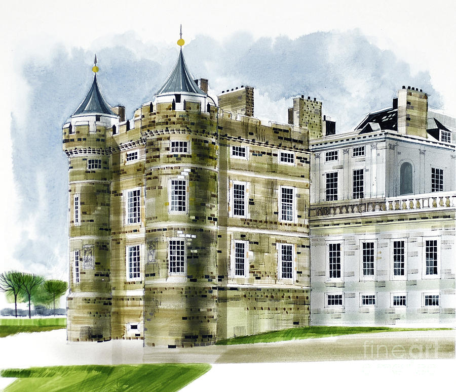 Palace of Holyroodhouse Painting by Ronald Maddox
