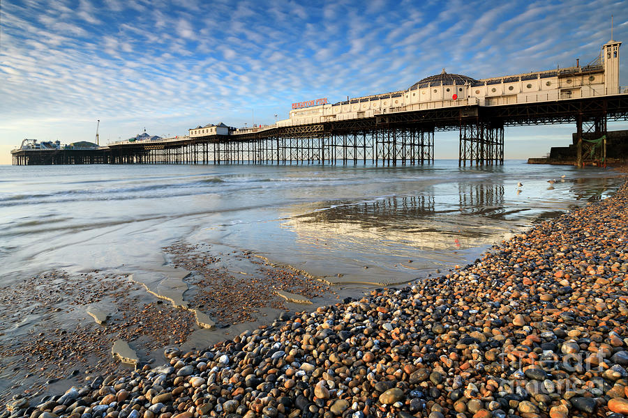 Palace Pier at low tide, Brighton Photograph by Andrew Ray - Pixels