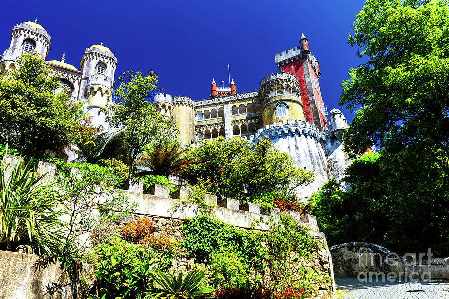 Palace Towers at the Pena Pena National Palace in Sintra Photograph by John Rizzuto
