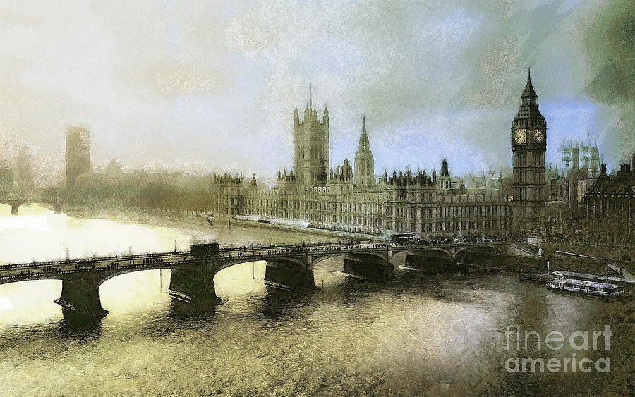 Palace Westminster, London Digital Art by Jerzy Czyz