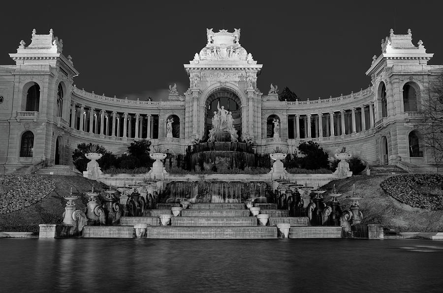 Palais Longchamp at Night Photograph by Angelo DeVal
