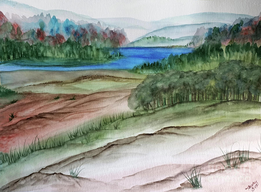 Palako Hills Painting by AnnMarie Parson-McNamara