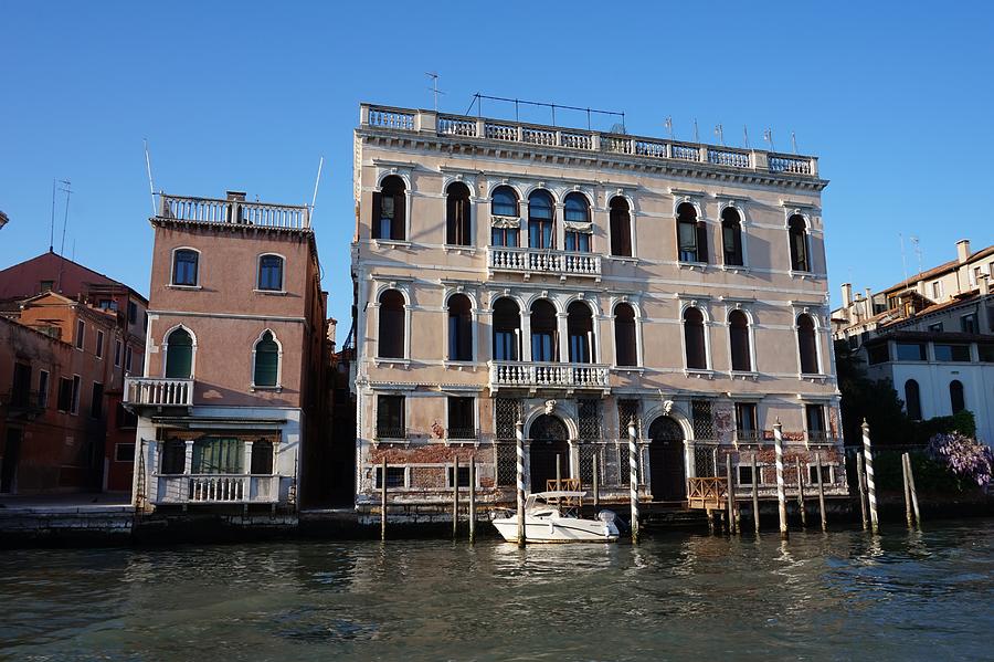 Palazzo Correr Contarini Zorzi Palace along the Canal Grande, Dusk, Venice, Italy Photograph by Sebastiaan Kroes