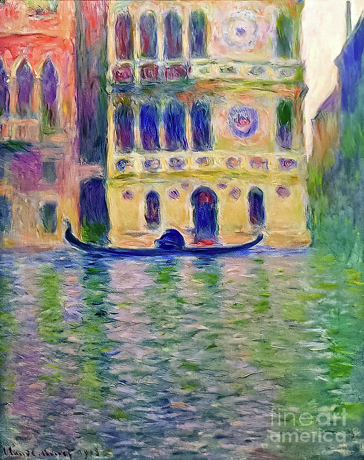 Palazzo Dario Venice IV by Claude Monet 1908 Painting by Claude Monet ...