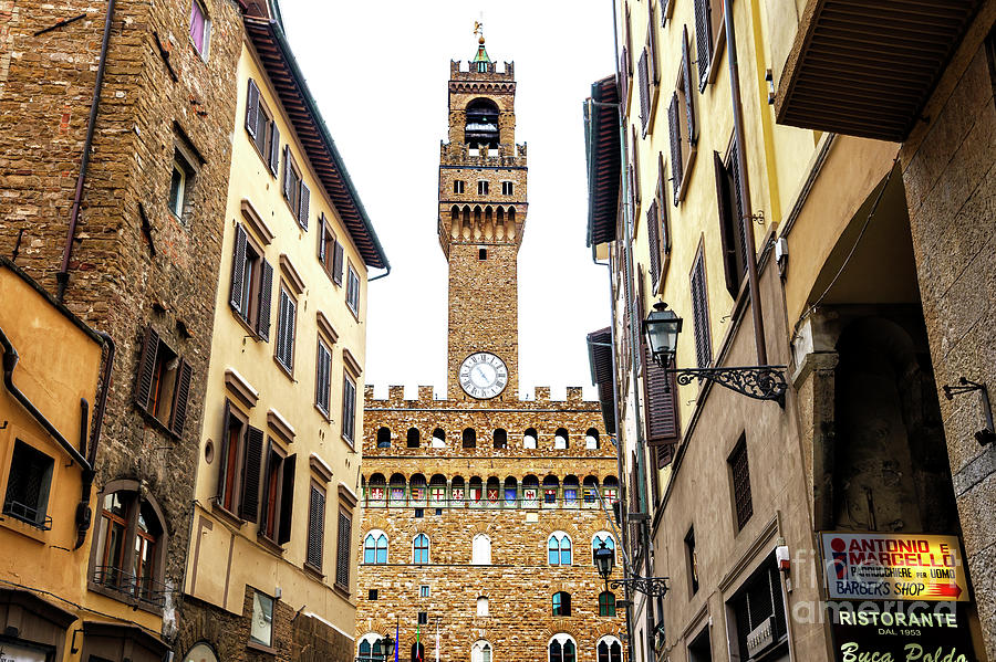 Palazzo Vecchio Tower in Florence Italy Photograph by John Rizzuto - Pixels