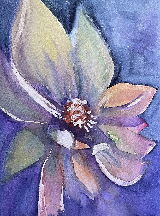 Pale flower Painting by Janet Doggett