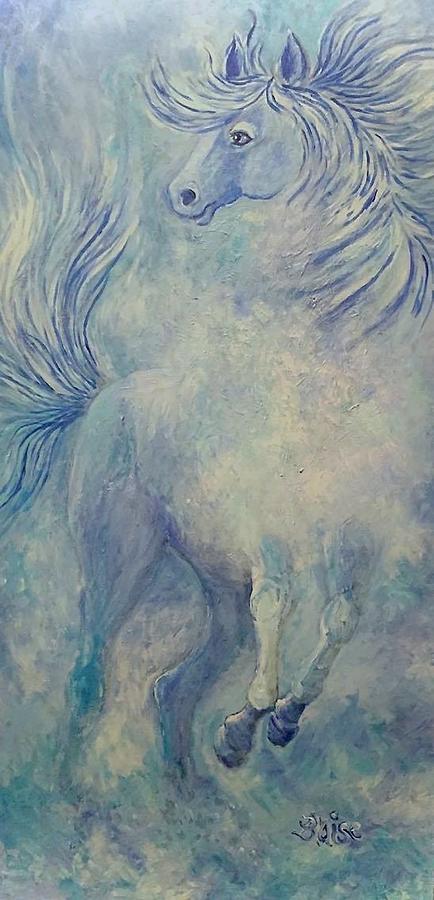 Pale Horse Painting by Yvonne Blasy