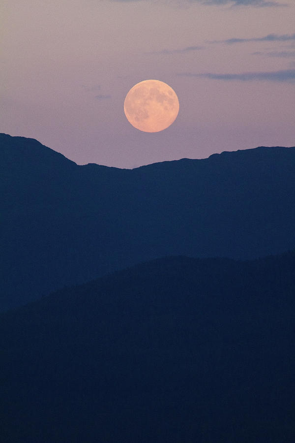 Pale Mountain Moon Photograph by Alycia Christine