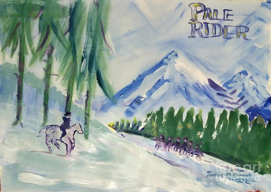 Pale Rider Alternative Movie Poster Painting by James McCormack