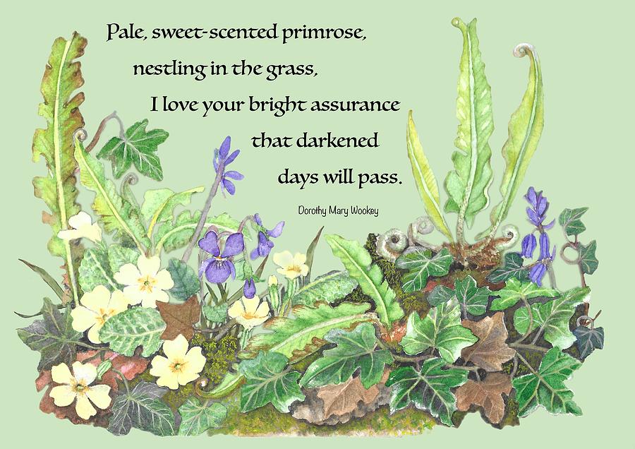 Pale, sweet-scented Primrose Painting by Heather Easley - Fine Art America