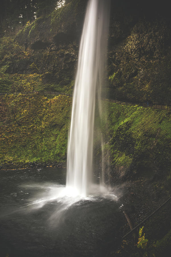 Waterfall Photograph - Pale Yellow 2 by Bill Cantey