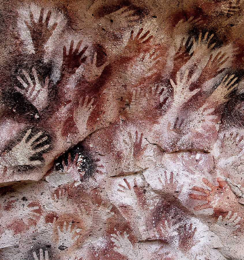 Paleolithic Age Cave Hand Prints Photograph By Daniel Hagerman   Paleolithic Age Cave Hand Prints Daniel Hagerman 