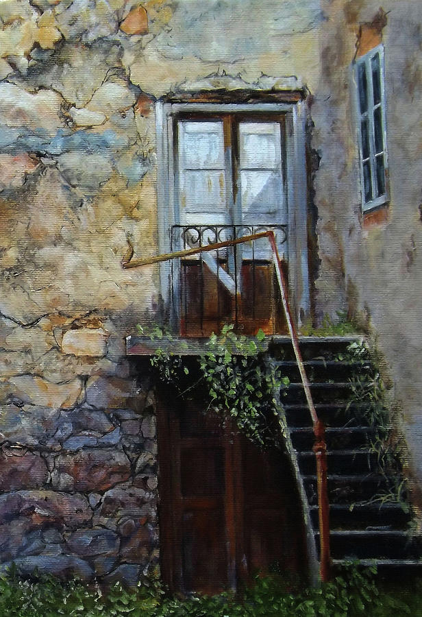Palermo Backyard Painting by Barry BLAKE