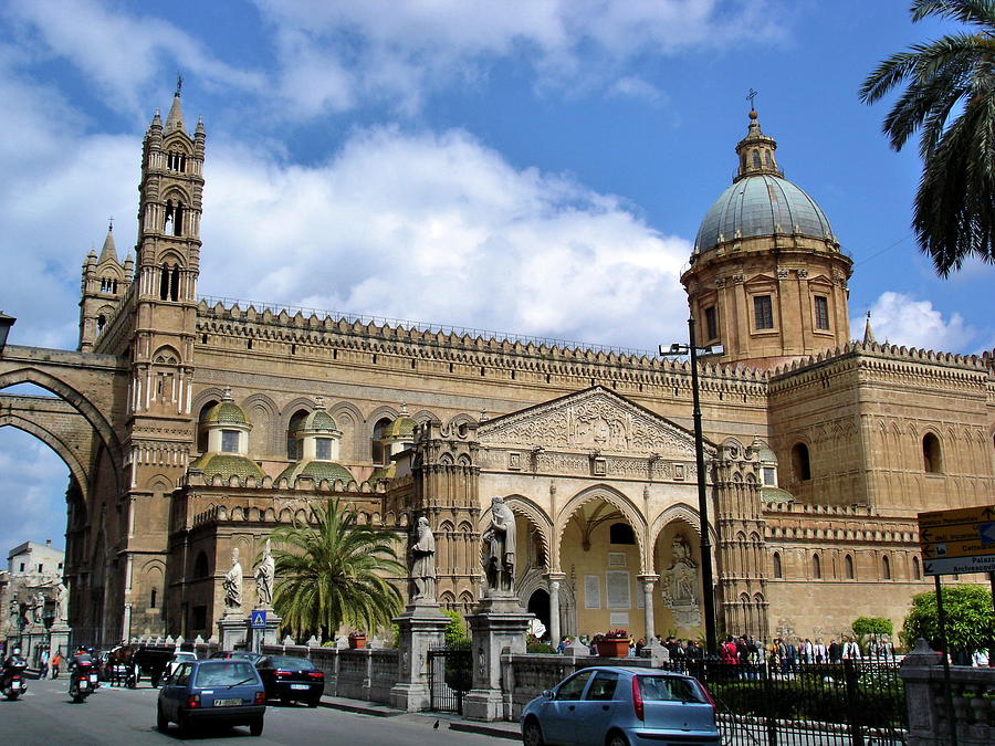 Palermo Cathedral from the Street Photograph by Sean Hannon