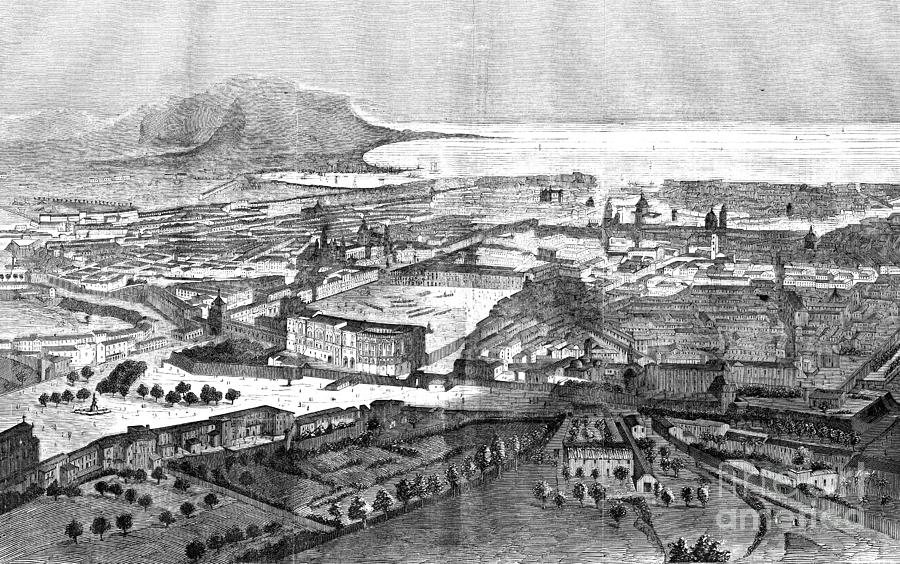 Palermo, Italy, 1860 Drawing by Granger