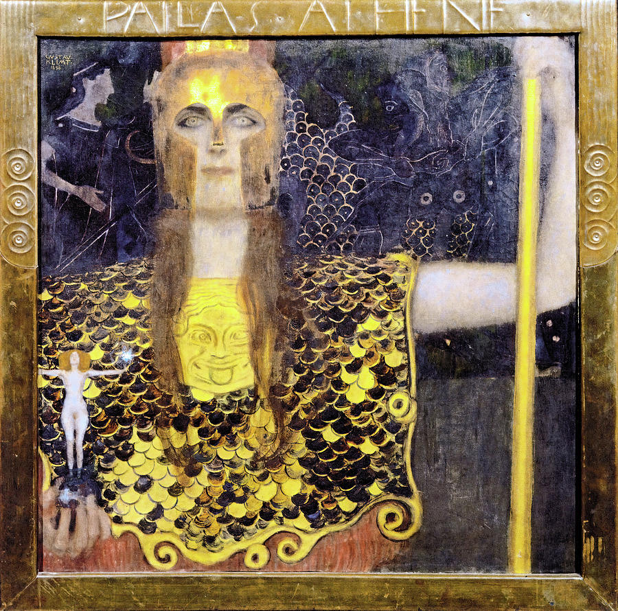 Pallas Athena - Digital Remastered Edition Painting by Gustav Klimt