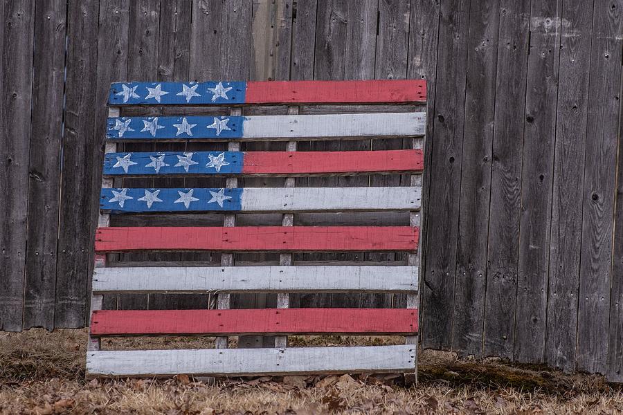 Pallet Flag Photograph By Robert Hayes - Fine Art America