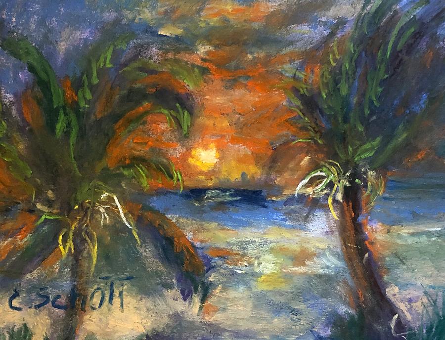 Palm Beach Painting by Christina Schott