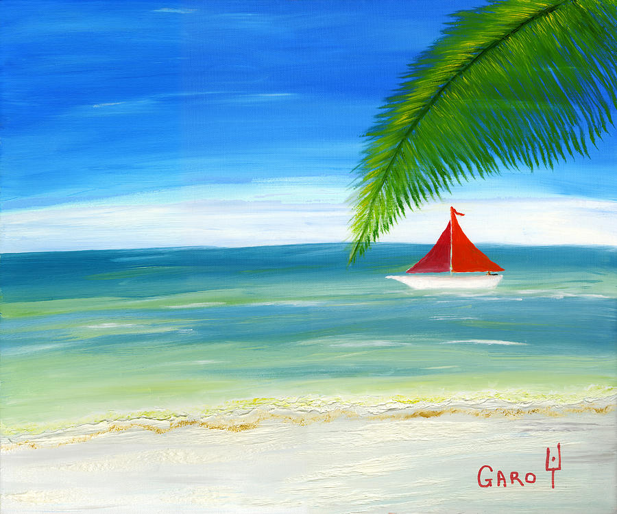 Palm Beach Painting by Garo Yepremian