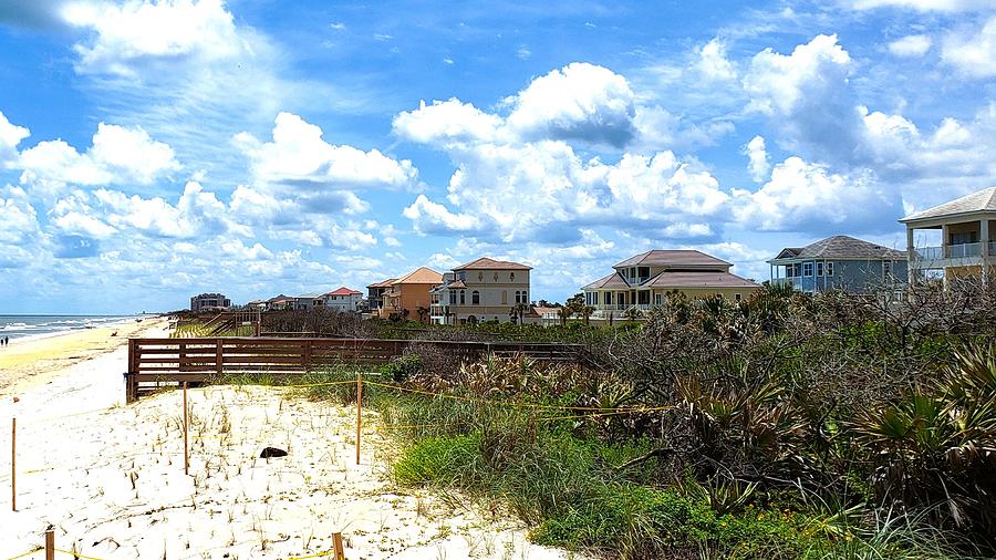 Palm Coast Beach Houses Photograph by Michael VanPatten - Pixels