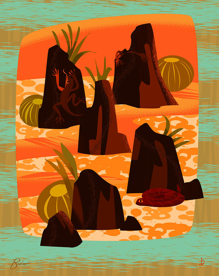 Palm Desert Digital Art by Alan Bodner