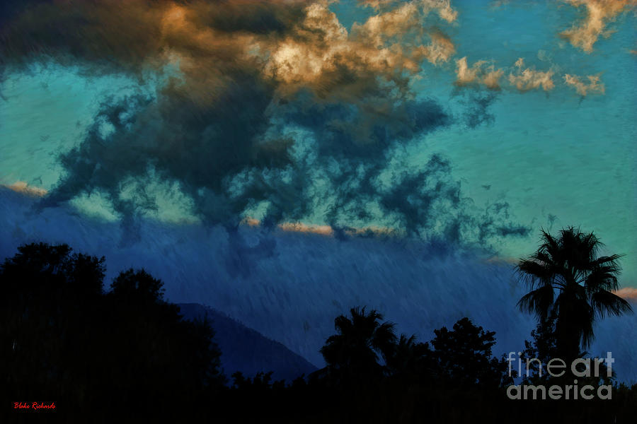 Palm Desert Strange Evening Clouds Photograph by Blake Richards
