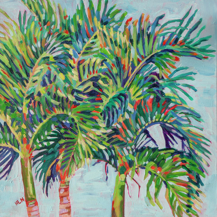 Palm detail 1 Painting by Heather Nagy