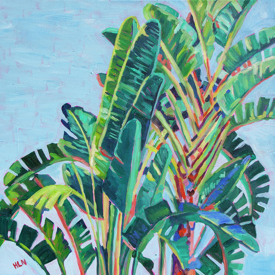Palm detail 2 Painting by Heather Nagy
