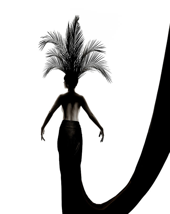 Palm leaves headdress Photograph by Anders Kustas
