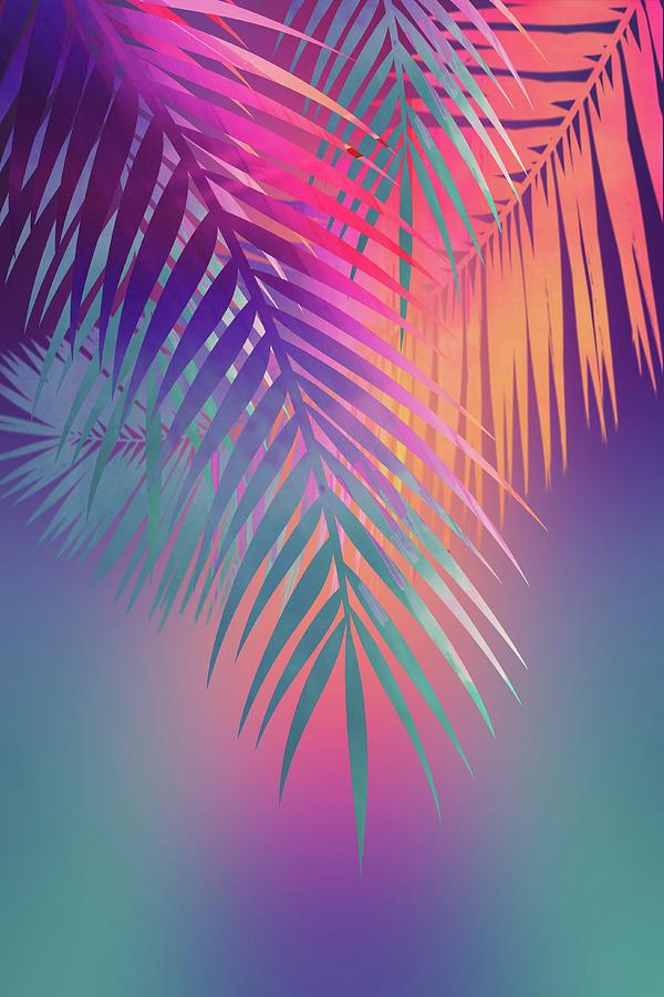 Palm Leaves Digital Art by La Moon Art