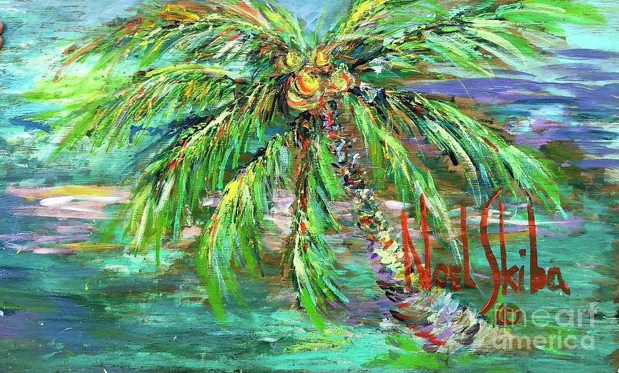 Palm Paradise in Green Painting by Noel Skiba - Fine Art America