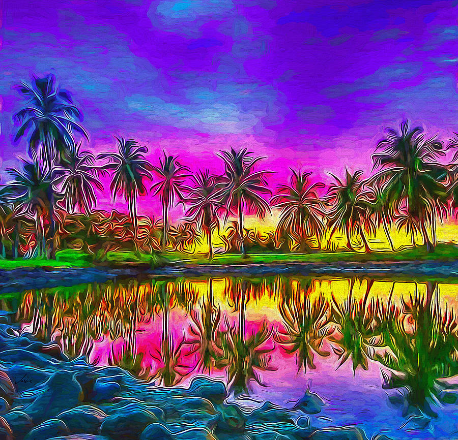 Palm Paradise Painting