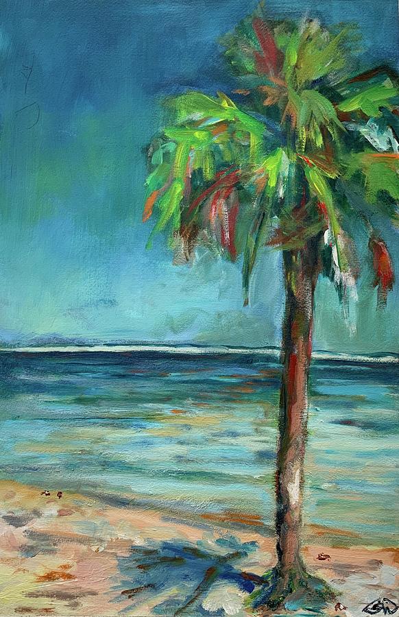 Beach Painting - Palm by Shea Willis