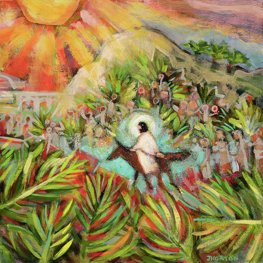 Palm Sunday Painting by Jen Norton