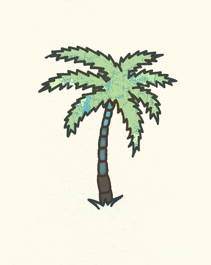 Palm Tree Drawing By Vesna Antic Painting By Vesna Antic