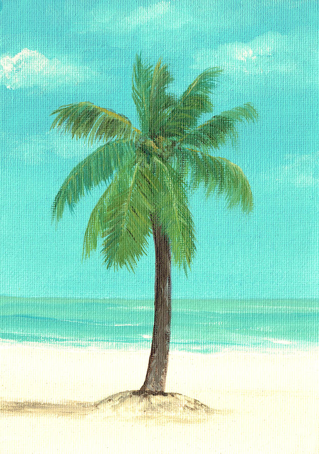 Palm Tree Painting by Elizabeth Lock