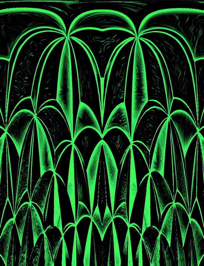 Palm Tree Green Digital Art by Ronald Mills